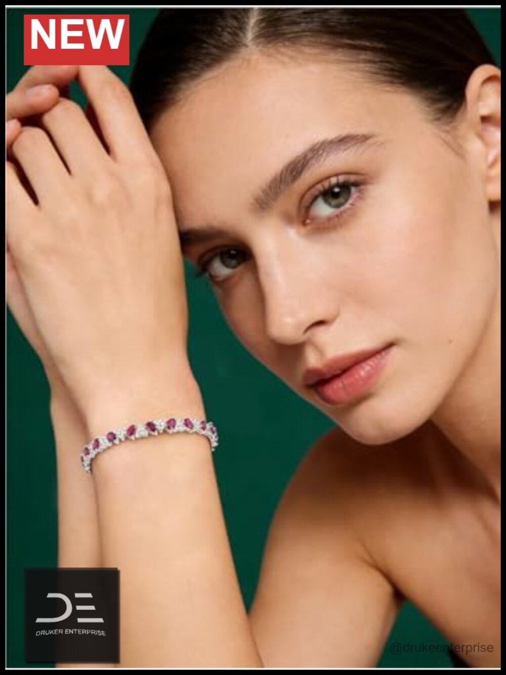 Pear Cut Tennis Bracelet 925 Sterling Silver Adjustable Bolo Celtic Knot Women